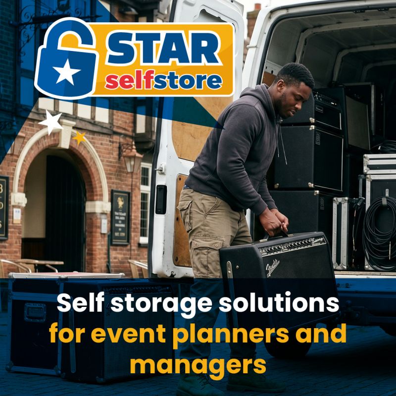 Self storage solutions for event planners and managers
